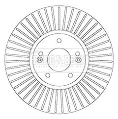 BORG & BECK Тормозной диск BBD6065S